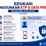 Edukasi warga kota Kediri tentang penggunaan KTP