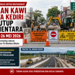 Jalan Kawi Kota Kediri Ditutup Sementara