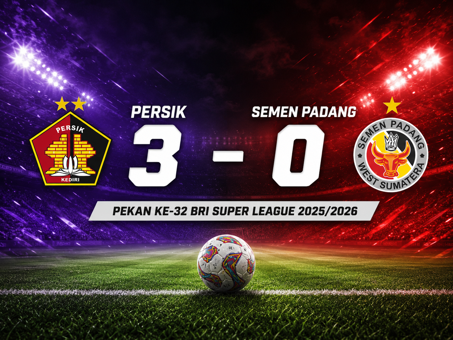 Persik vs Semen Padang