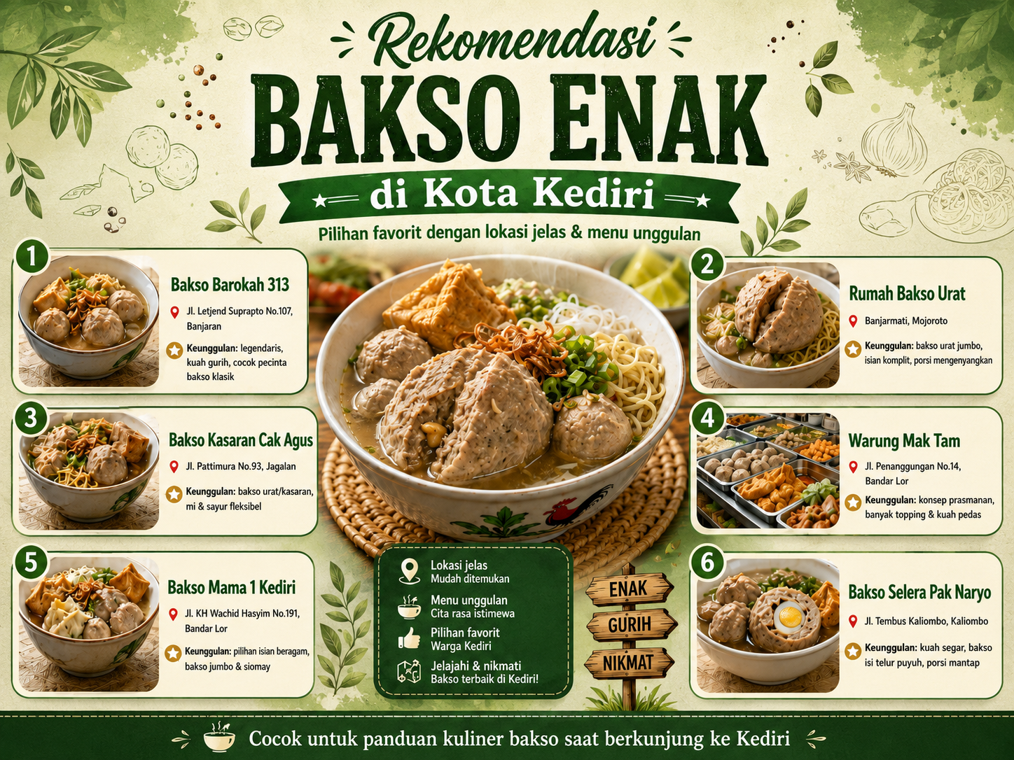 kuliner bakso kediri